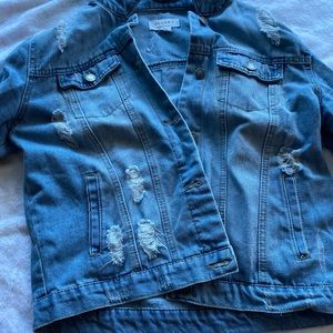 Jean ripped jacket